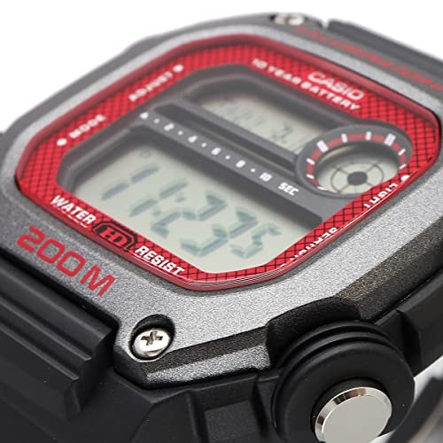 [Casio] CASIO Standard Digital Watch DW-291H-1BV Men’s Black x Red
