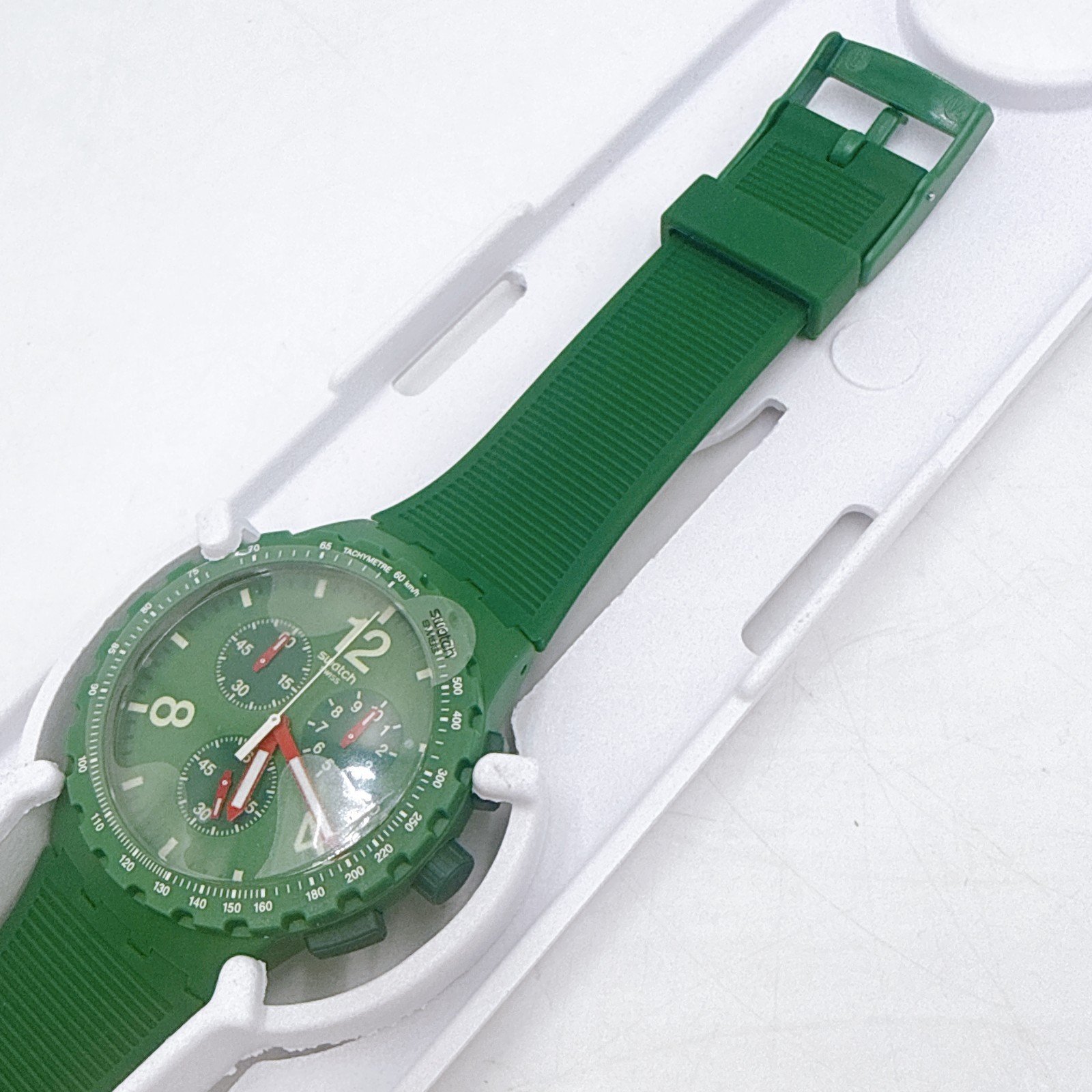 Swatch Watch PRIMARILY SUSG407 GREEN SUSN419 BLUE SUSR407 RED Chronograph