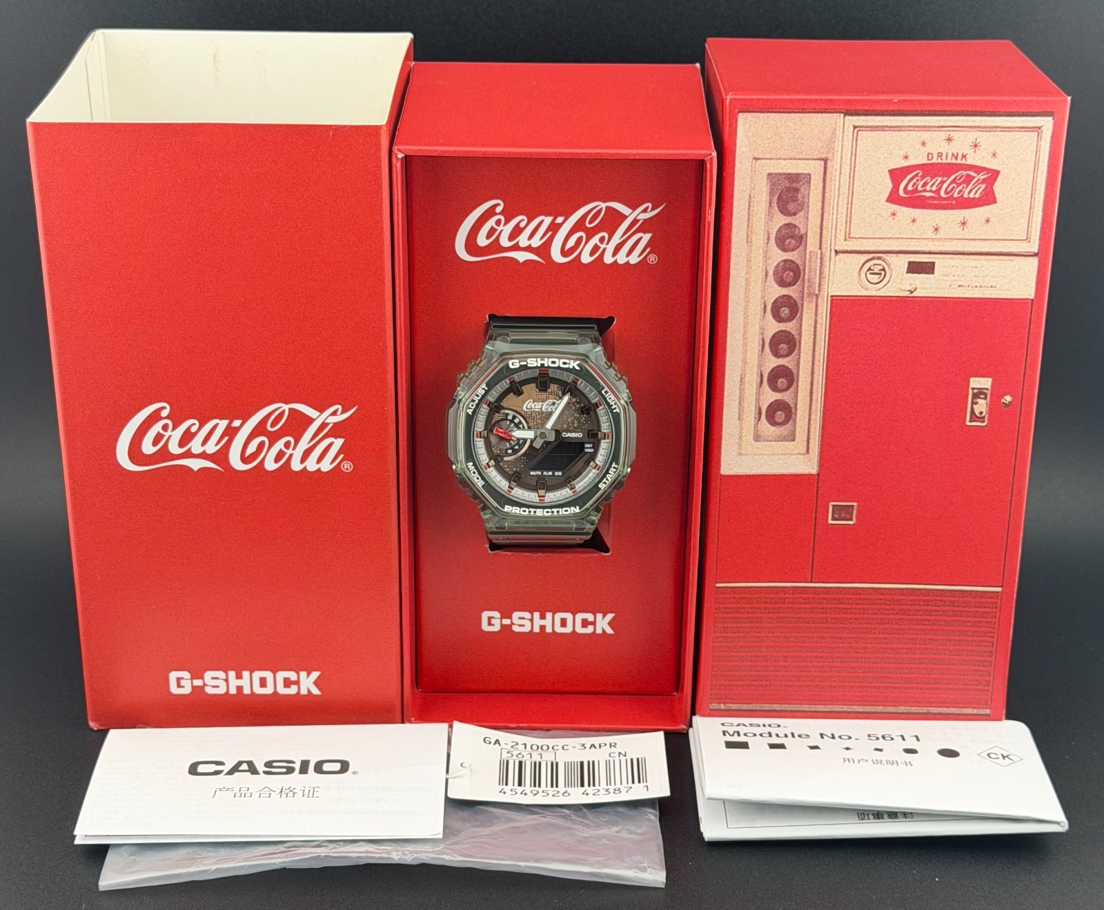 Casio G-SHOCK GA-2100CC-3APR 140th Coca-Cola Anniversary Quartz Watch – BNIB