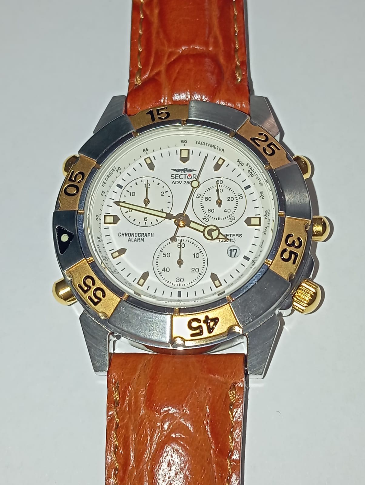 1995 SECTOR ADV 2500 CHRONOGRAPH 4 KEY WHITE DIAL WATCH UNAVAILABLE