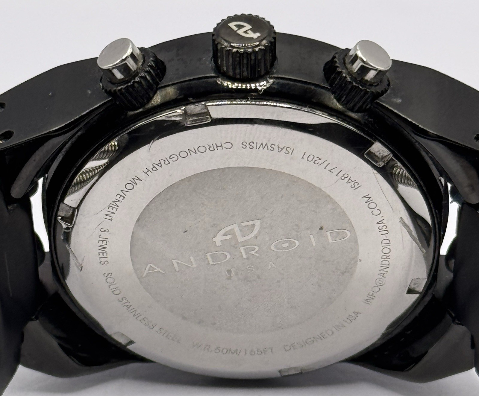 Set Of 3 Android Hydraumatic Chronograph Quartz In 3 Slot Android Case