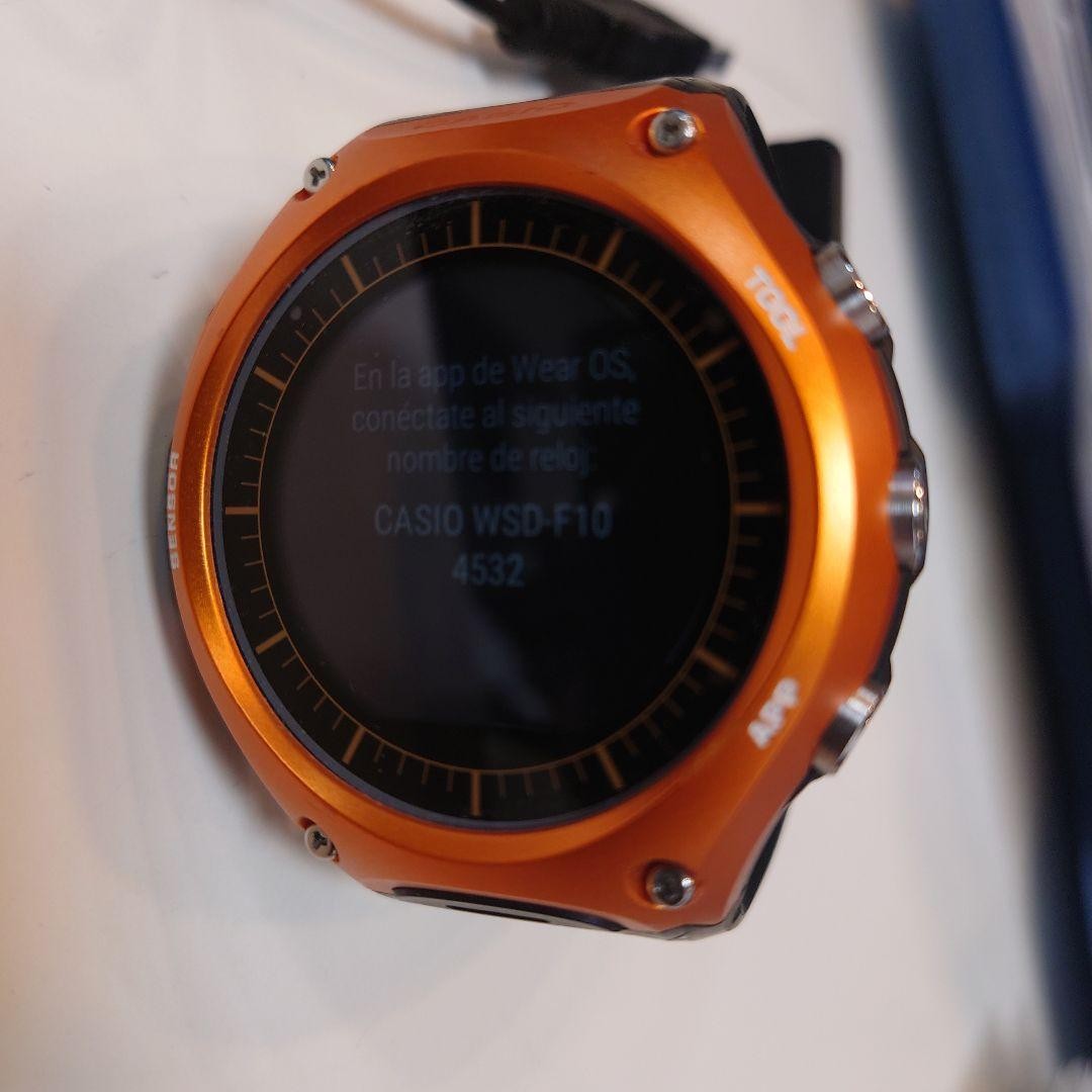 CASIO WSD F10 Orange Wear OS Smartwatch Timepiece Digital Genuine Authentic