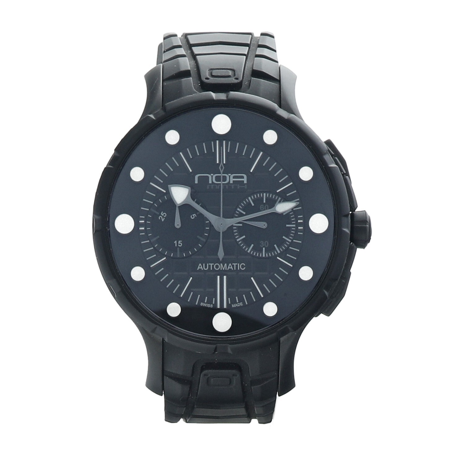 NOA Mammoth MM001 Chronograph Black PVD 48 mm Rubber Swiss Automatic Men’s Watch