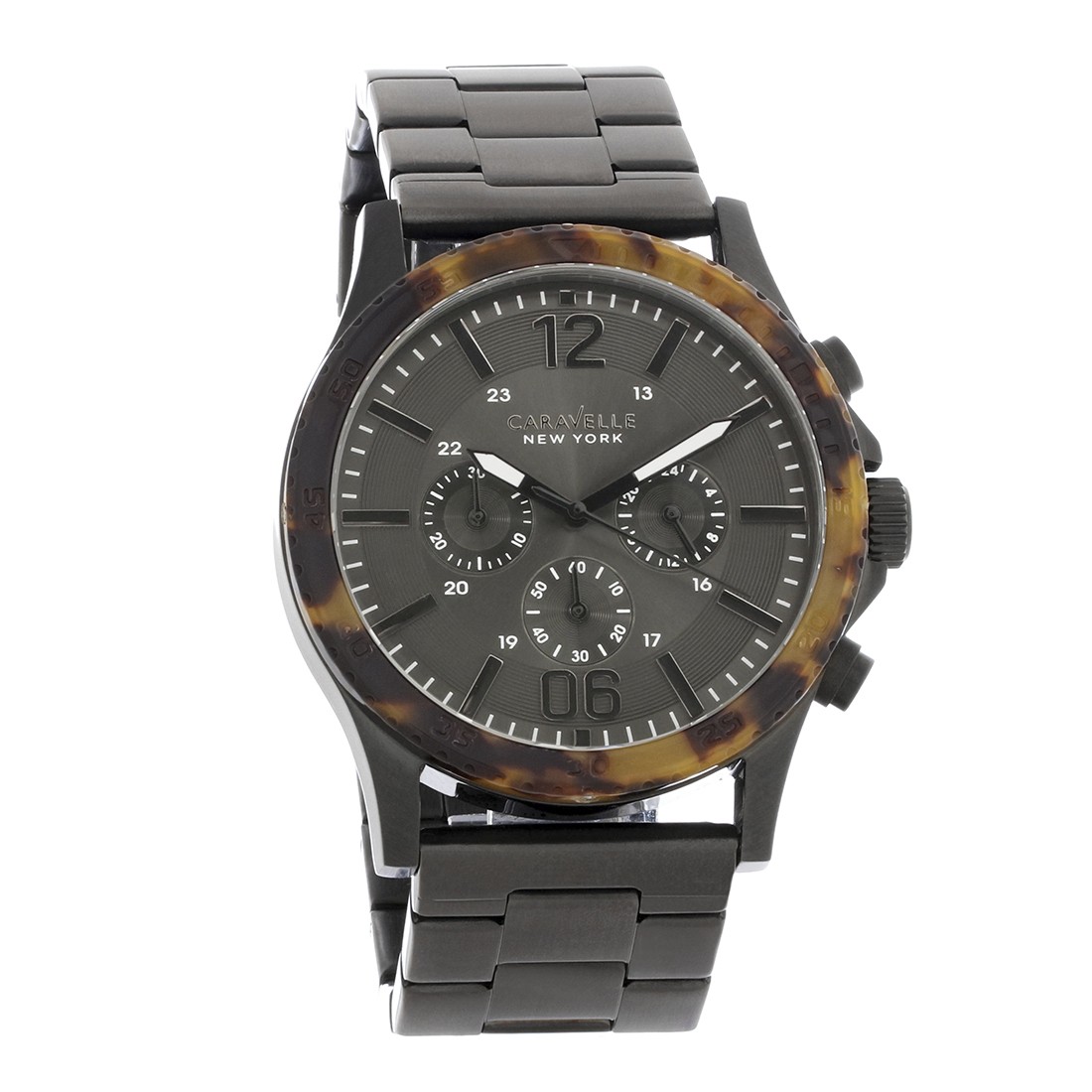 Caravelle By Bulova Men’s Charcoal Dial Chronograph Quartz Watch 45A125
