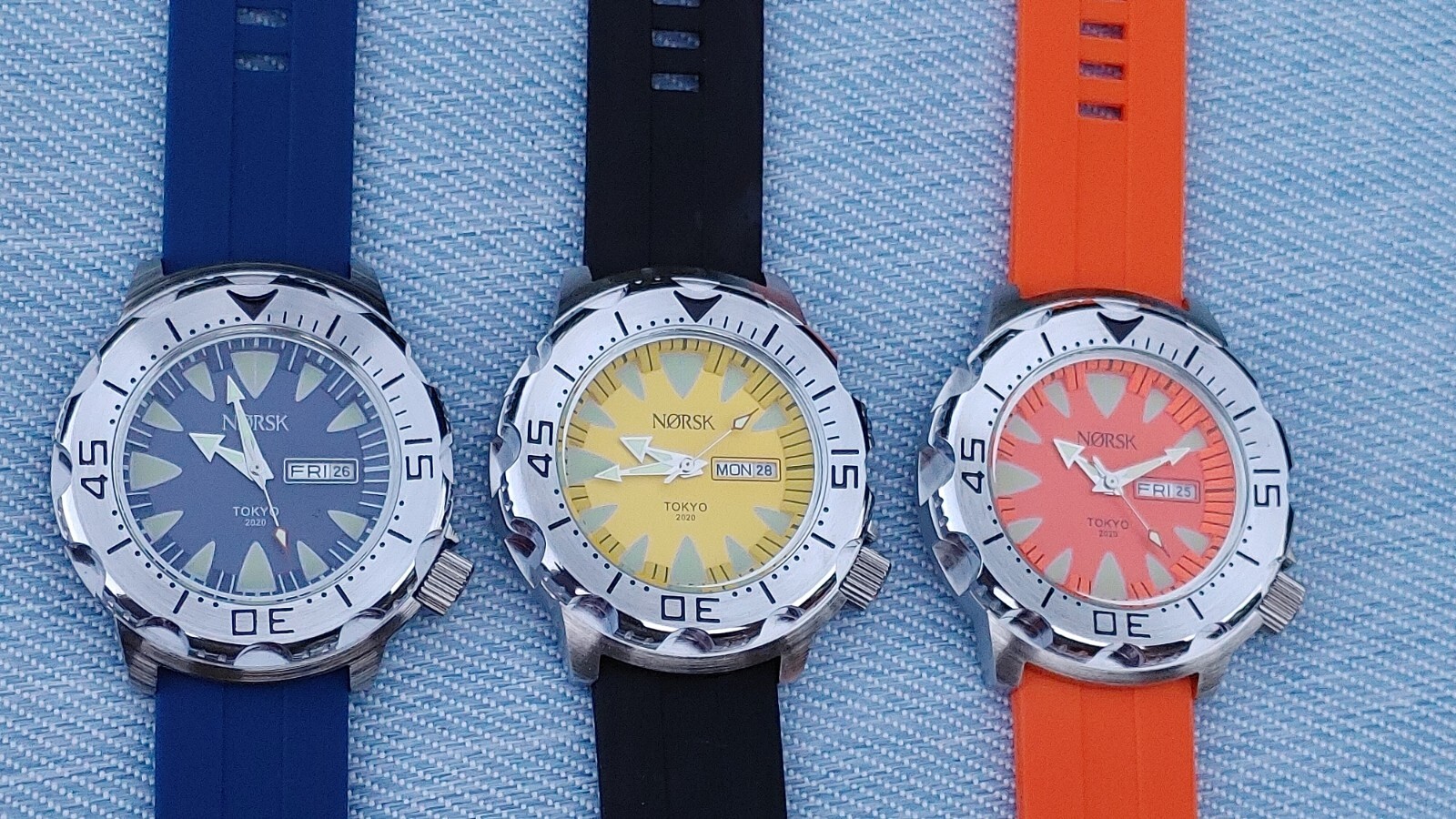 Sea Monster Diver Watch, Norsk, Norway Tokyo Olympics Citizen quartz – Blue