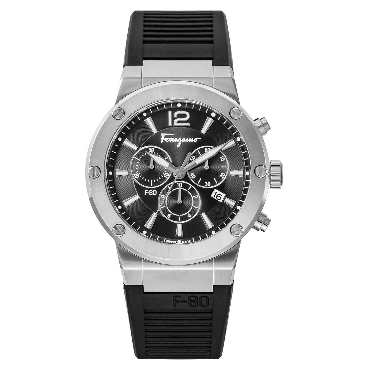 [B1Y] Ferragamo Men’s Watch Chronograph 44mm Black Silver SFEX00523 [w4s]