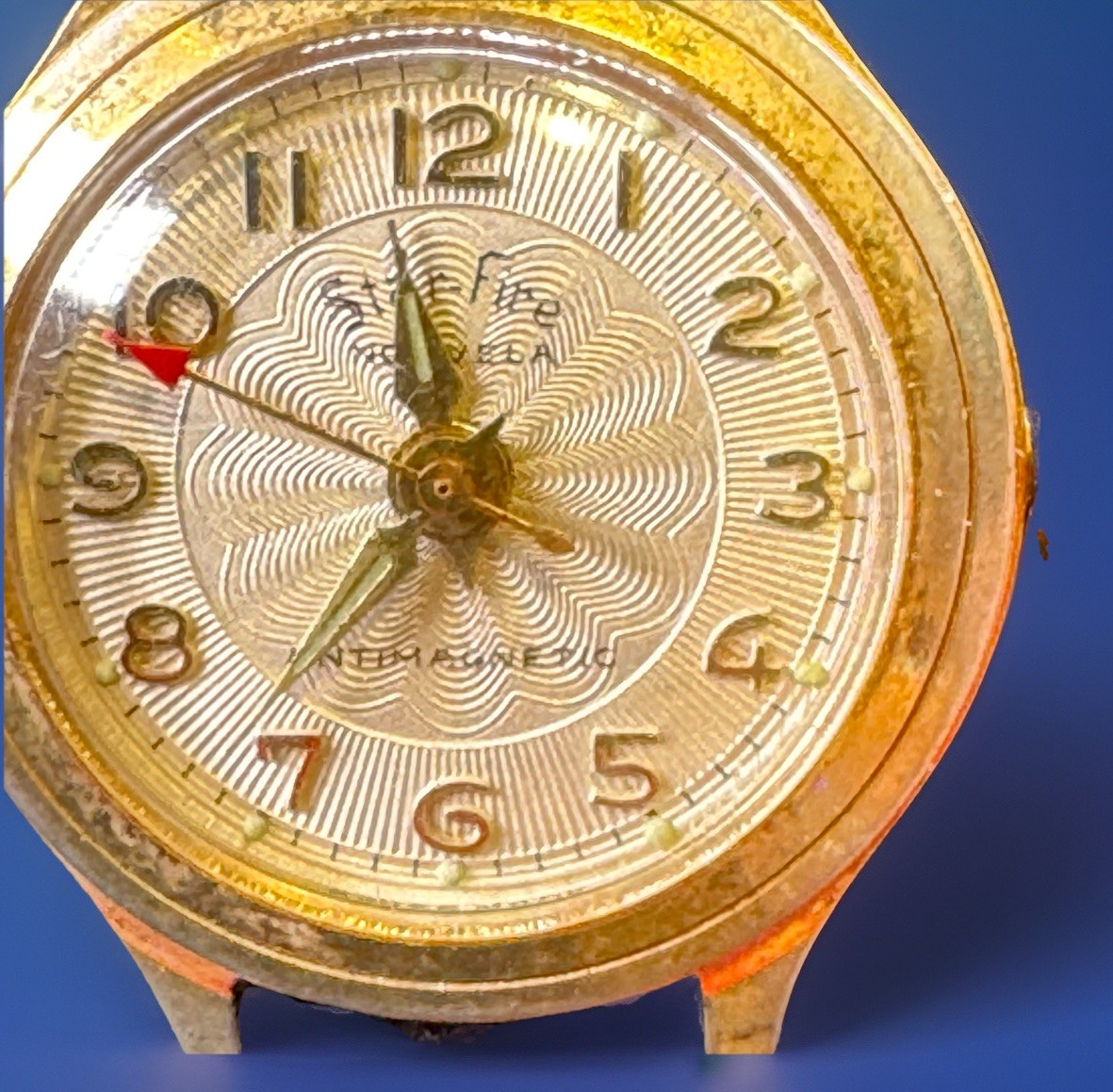 Star-Fire Nouvela Geneva 1 Jewel Women’s Watch Working Suede Watch Band Vtg ‘30s
