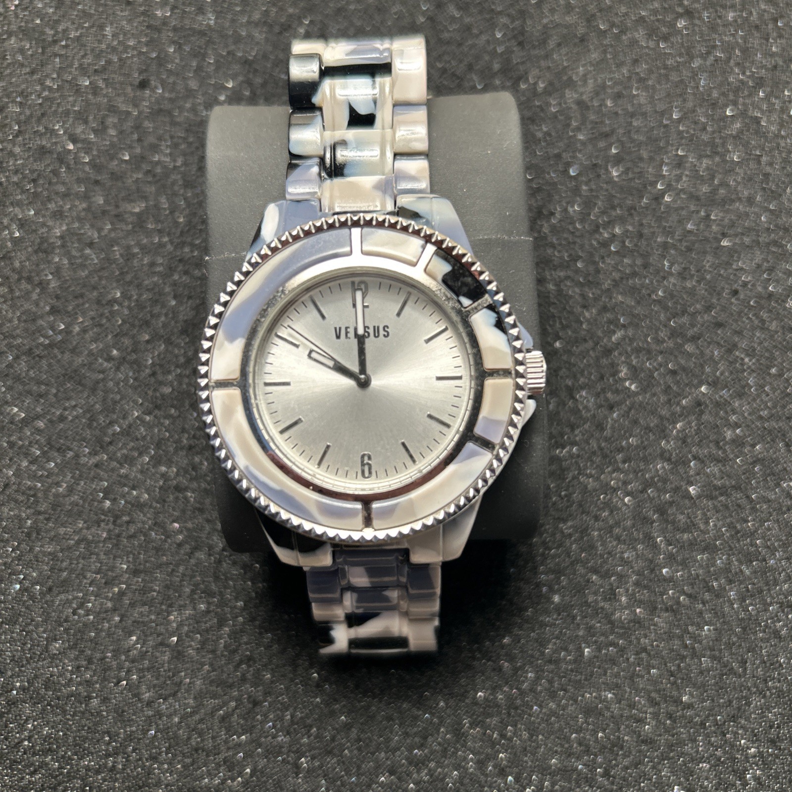 Versus by Versace Tokyo 42mm Unisex Watch Blue camouflage stainless steel Band