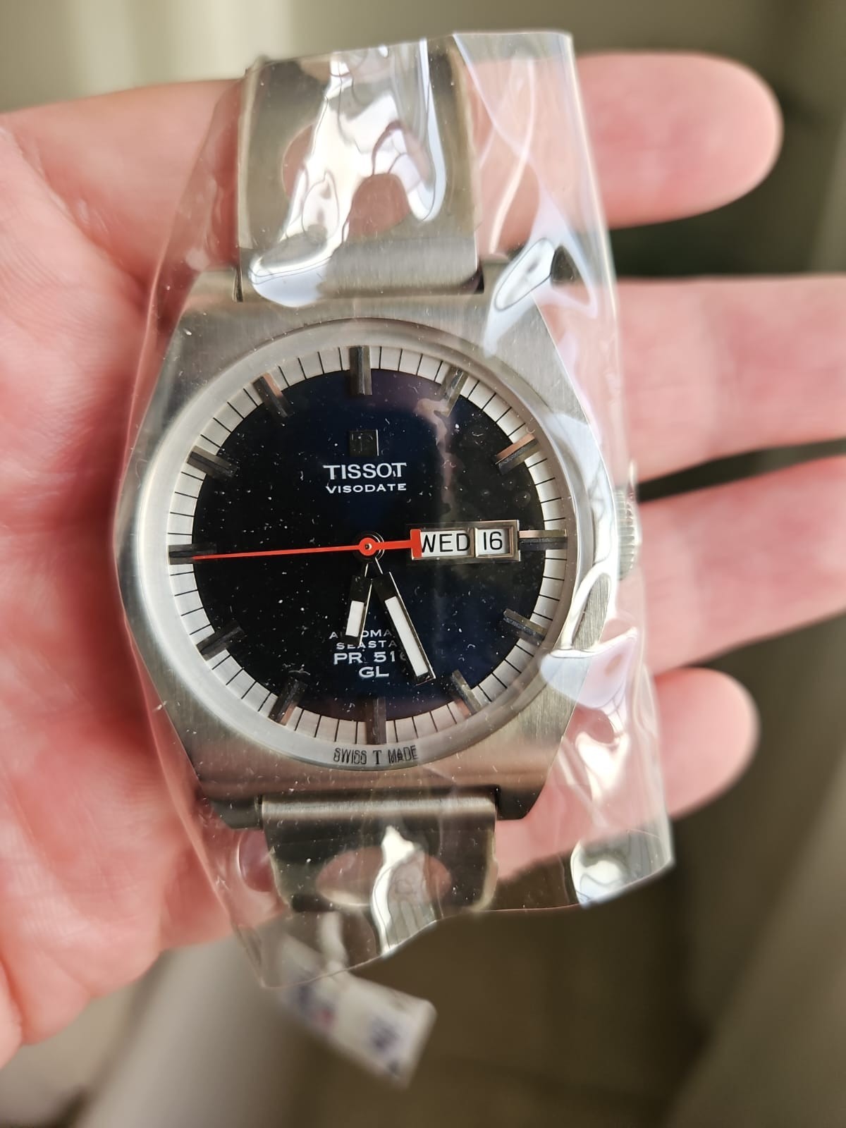 NOS Tissot Heritage T071.430.11.041.00 PR 516 Auto Blue Dial Swiss Men Watch