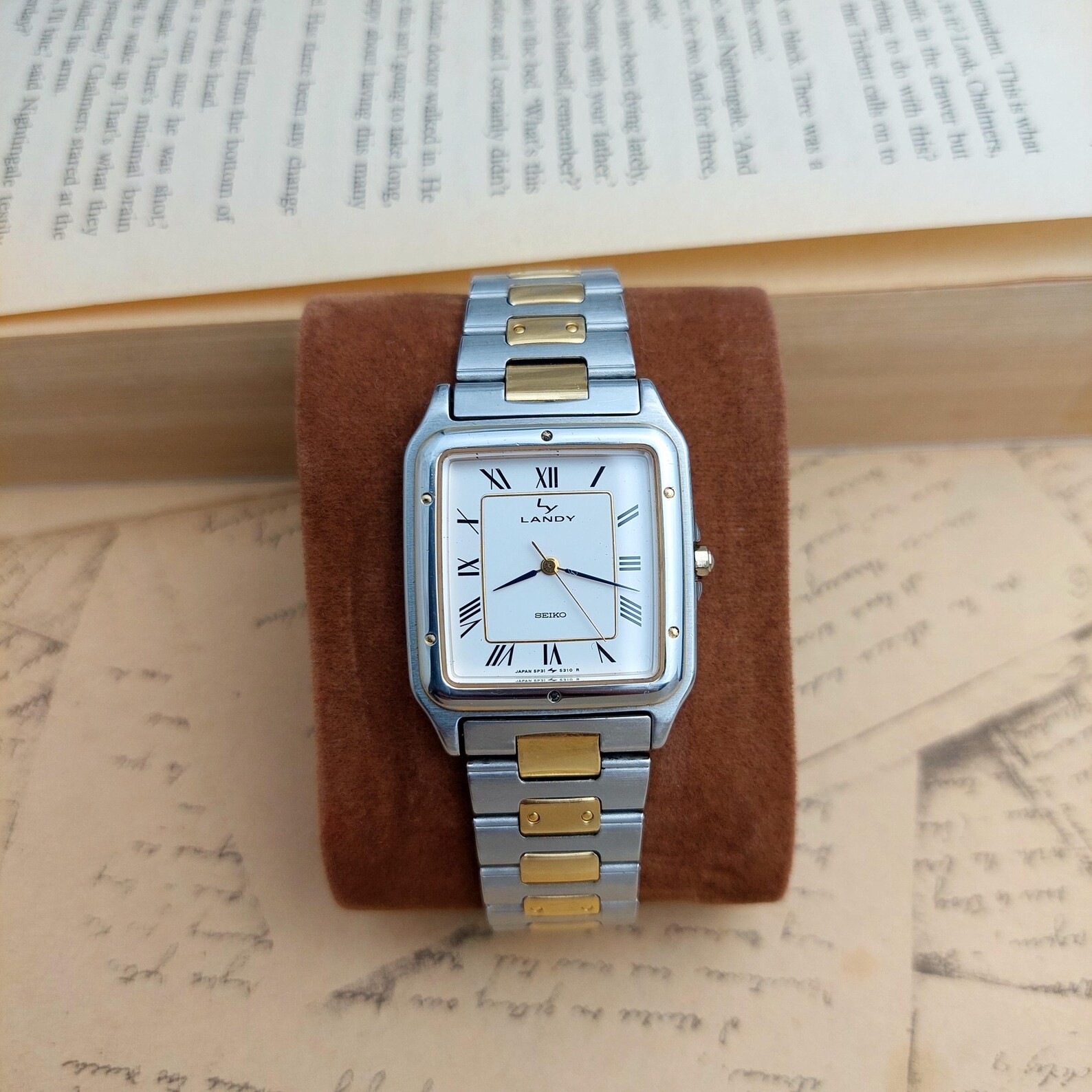 Seiko Landy Quartz Tank Watch 5P31-5200
