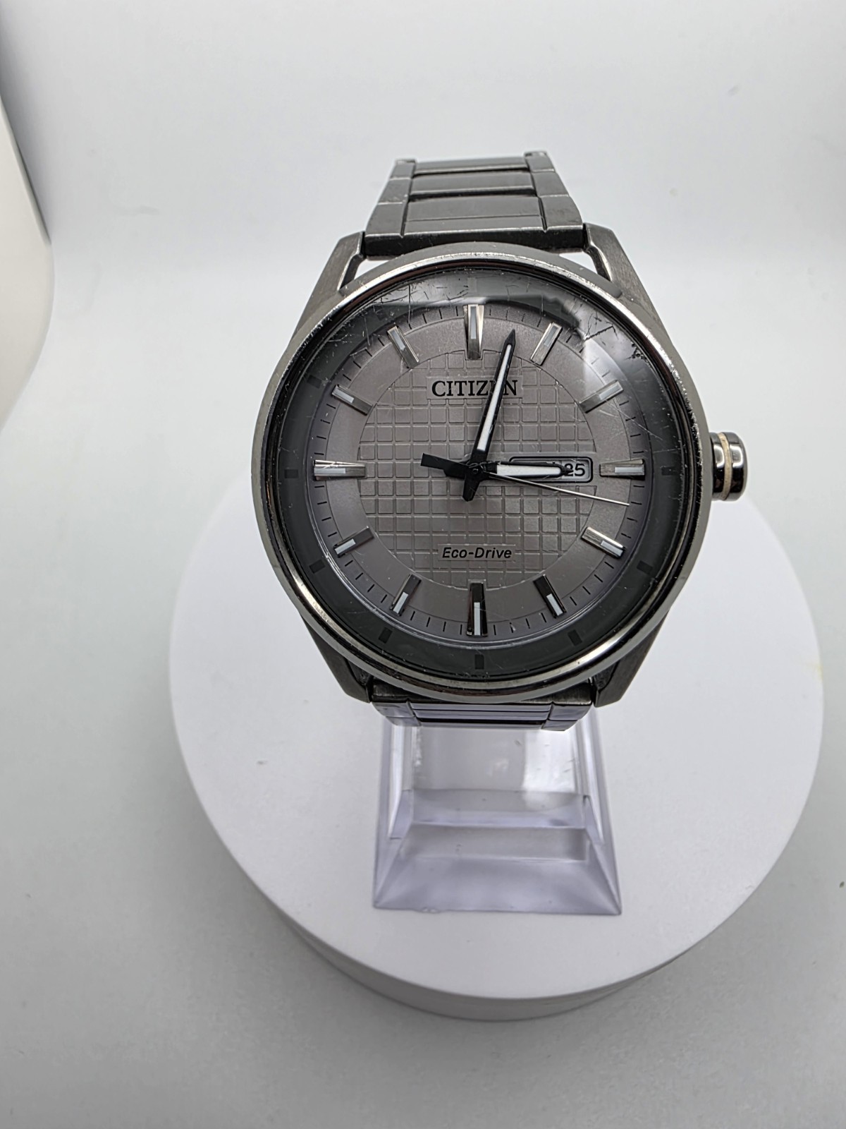 J800-S119251 CITIZEN ECO-DRIVE GRAY DIAL QUARTZ WATCH FOR MEN C5-74