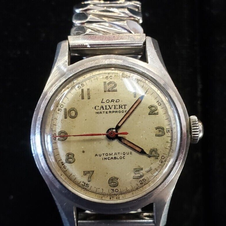 Lord Calvert Automatic Wristwatch, Incabloc, 17j, anti-magnetic, Runs