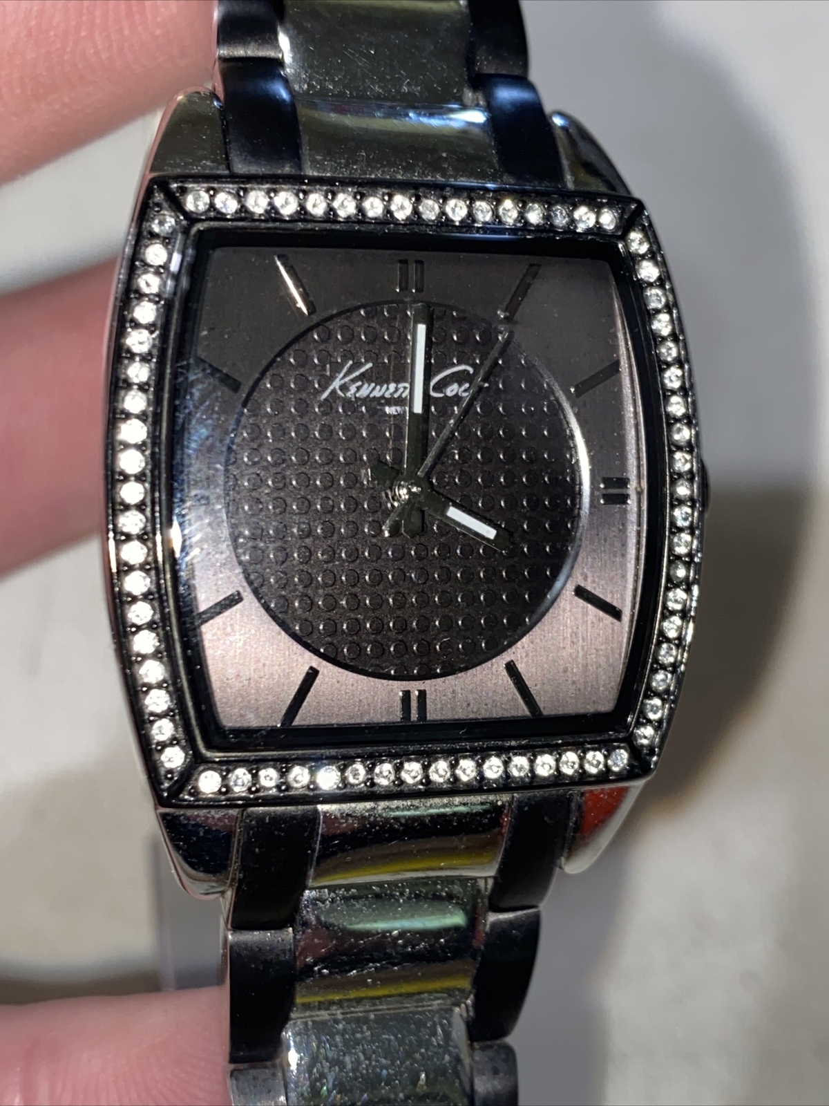 Kenneth Cole KC4617 Women’s Stones Case Tonneau Shape Bicolour Bracelet Watch