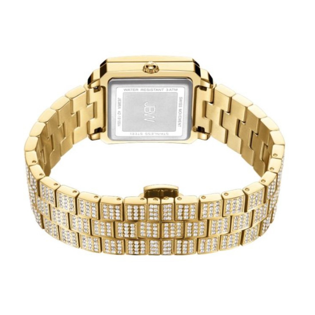 JBW Cristal 28 Women’s Gold-Plated Stainless Steel Quartz Watch J6386A