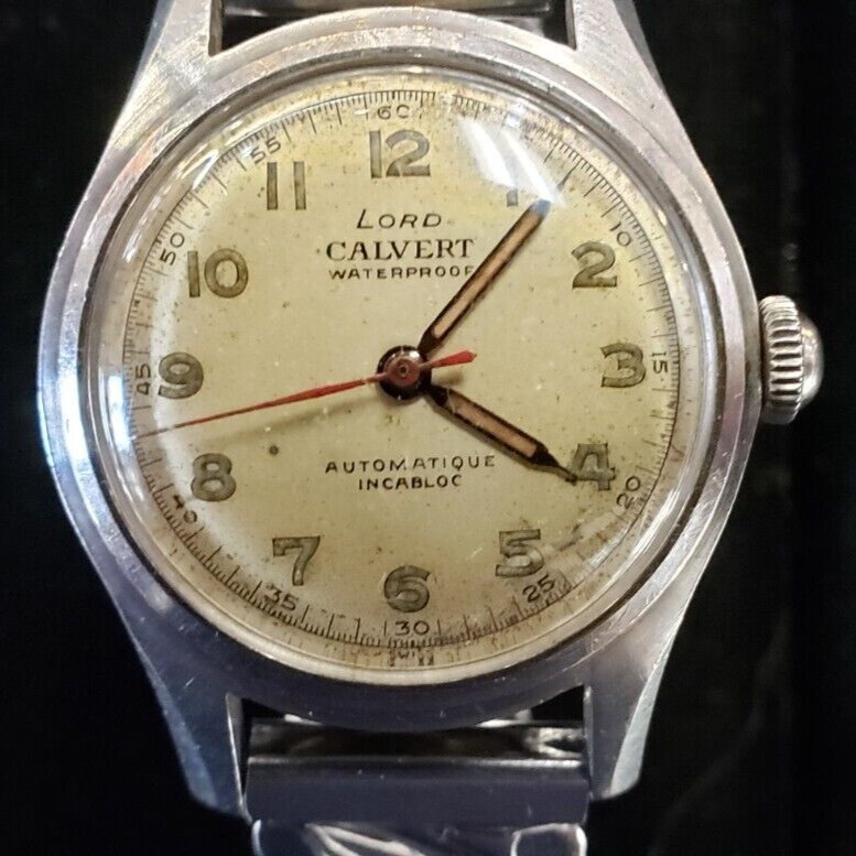 Lord Calvert Automatic Wristwatch, Incabloc, 17j, anti-magnetic, Runs