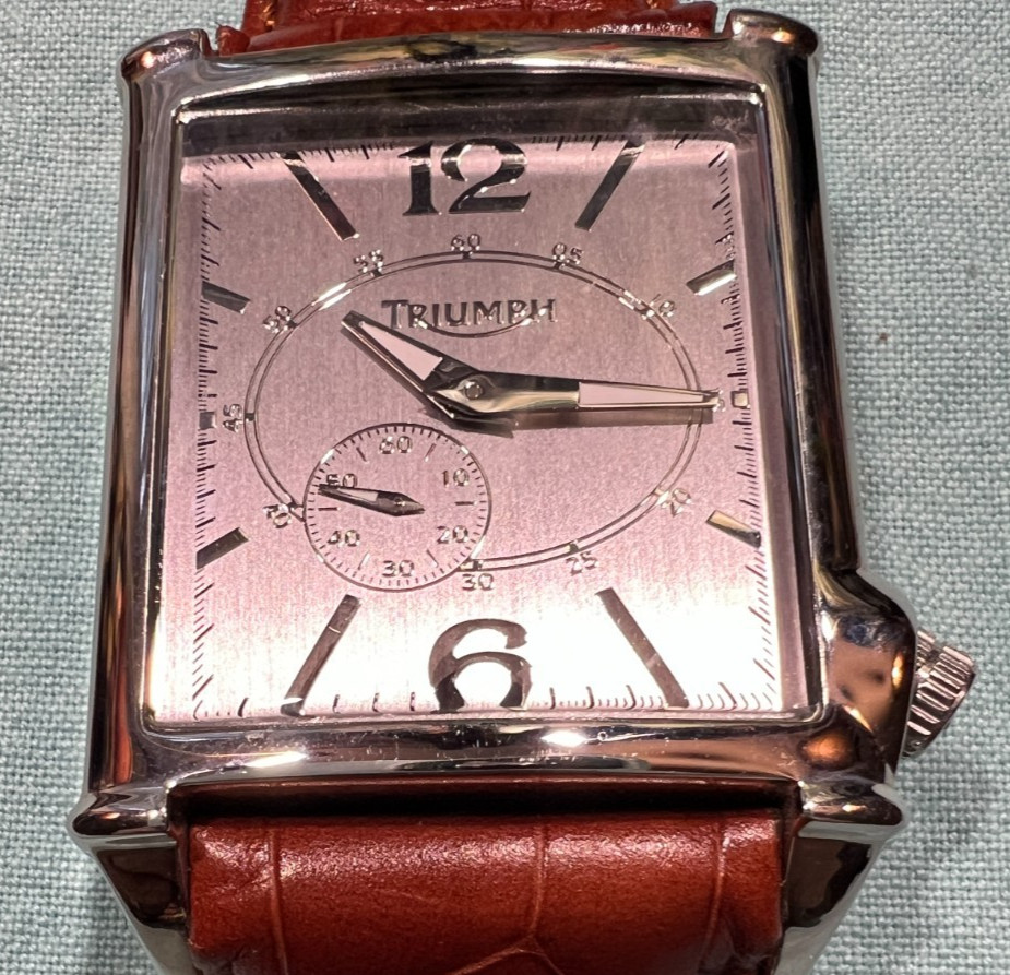 Triumph Motorcycles Men’s Watch 3022 Original Box & Instruction Booklet