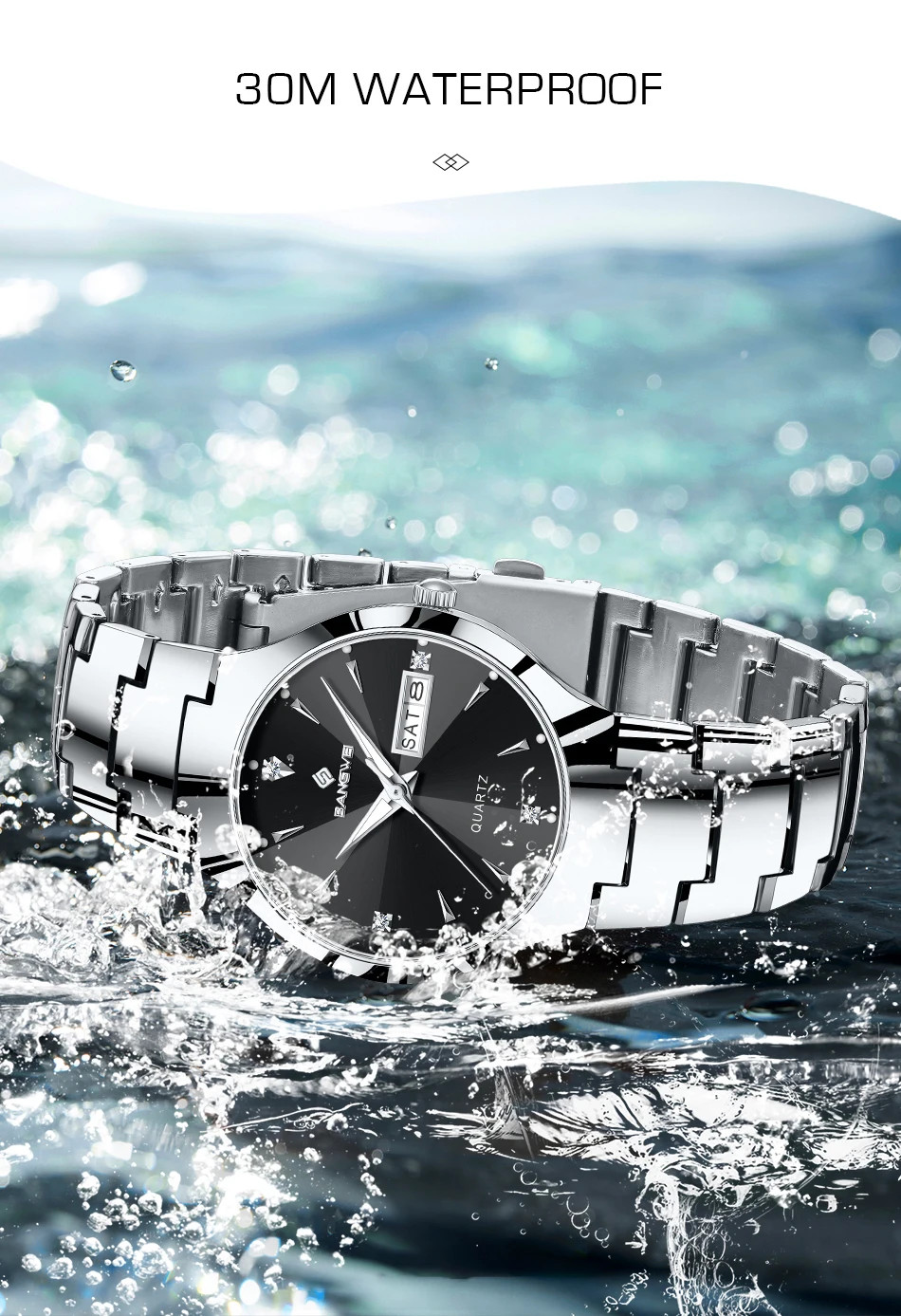 2026 Women Watch Quartz Waterproof Luminous Weekly Calendar Elegant