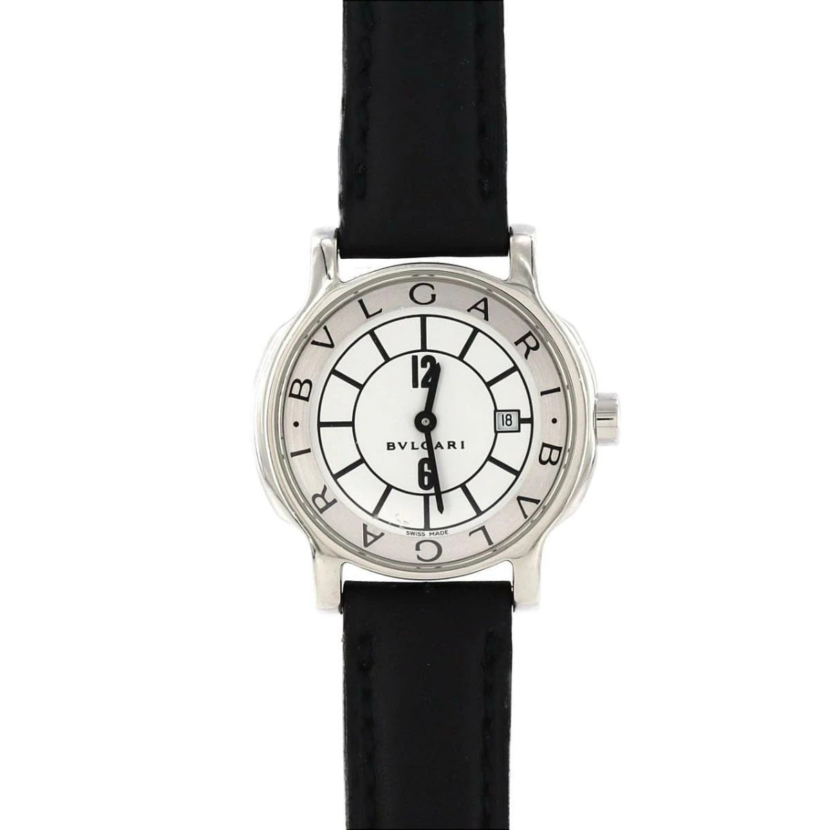 [B1R] Bvlgari Solotempo ST29S SS Quartz Black Dial Ladies Watch [m4w]