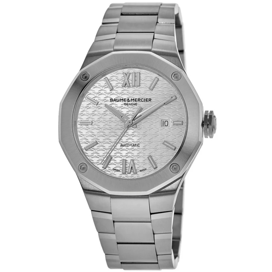 New Baume & Mercier Riviera Automatic Silver Dial Steel Men’s Watch 10622