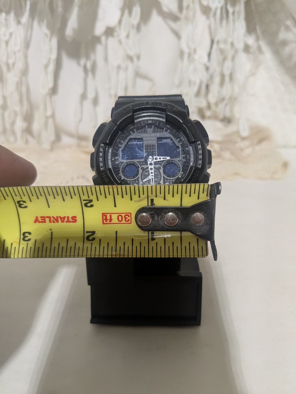 Casio G Shock Analog Digital GA100-1A1 GA100 GA-100 BIG Dial All Black