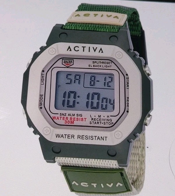 Activa Spectra X Invicta Digital Unisex Watch – 44.5mm, Olive Green ACWF001