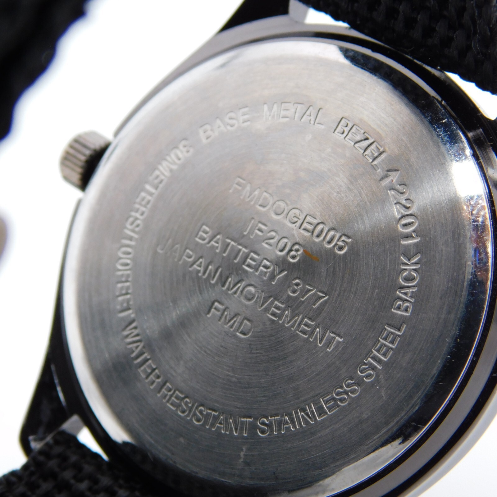 FMD FMDOGE005 Nylon Bnad Quartz Analog Men’s Watch New Battery