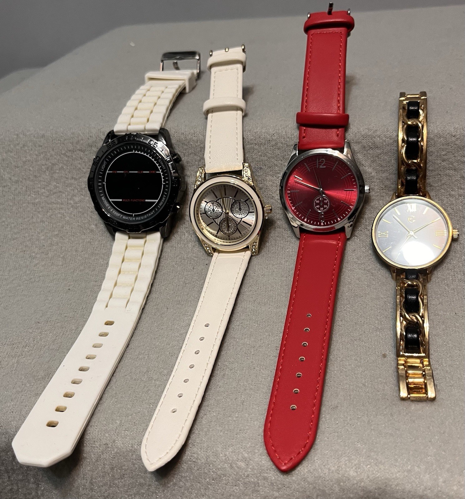 Lot Of 4 Watches – Waterproof, Ding feng and Misc Brands Non-working