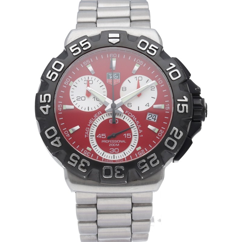 TAG HEUER Formula 1 Chronograph CAH1112.BA0850 Stainless Steel mensWatch USED