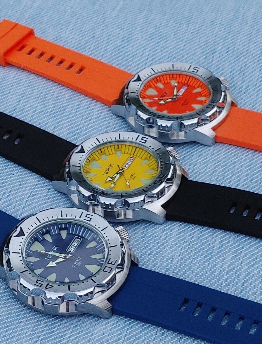 Sea Monster Diver Watch, Norsk, Norway Tokyo Olympics Citizen quartz – Blue