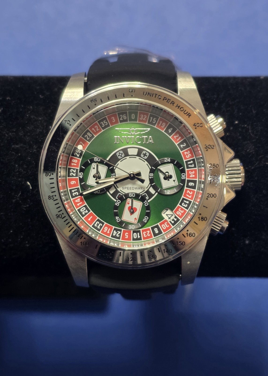 🔥NEW🔥Invicta Speedway🎲Casino🎲 Edition 39.5mm Silver Tone Men’s Watch 50492