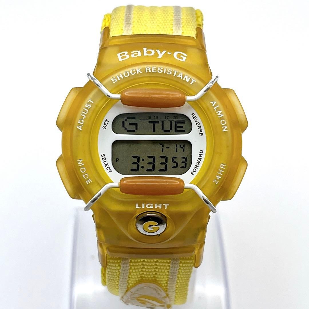 CASIO Baby G BG 350 Yellow Ladies Watch Working