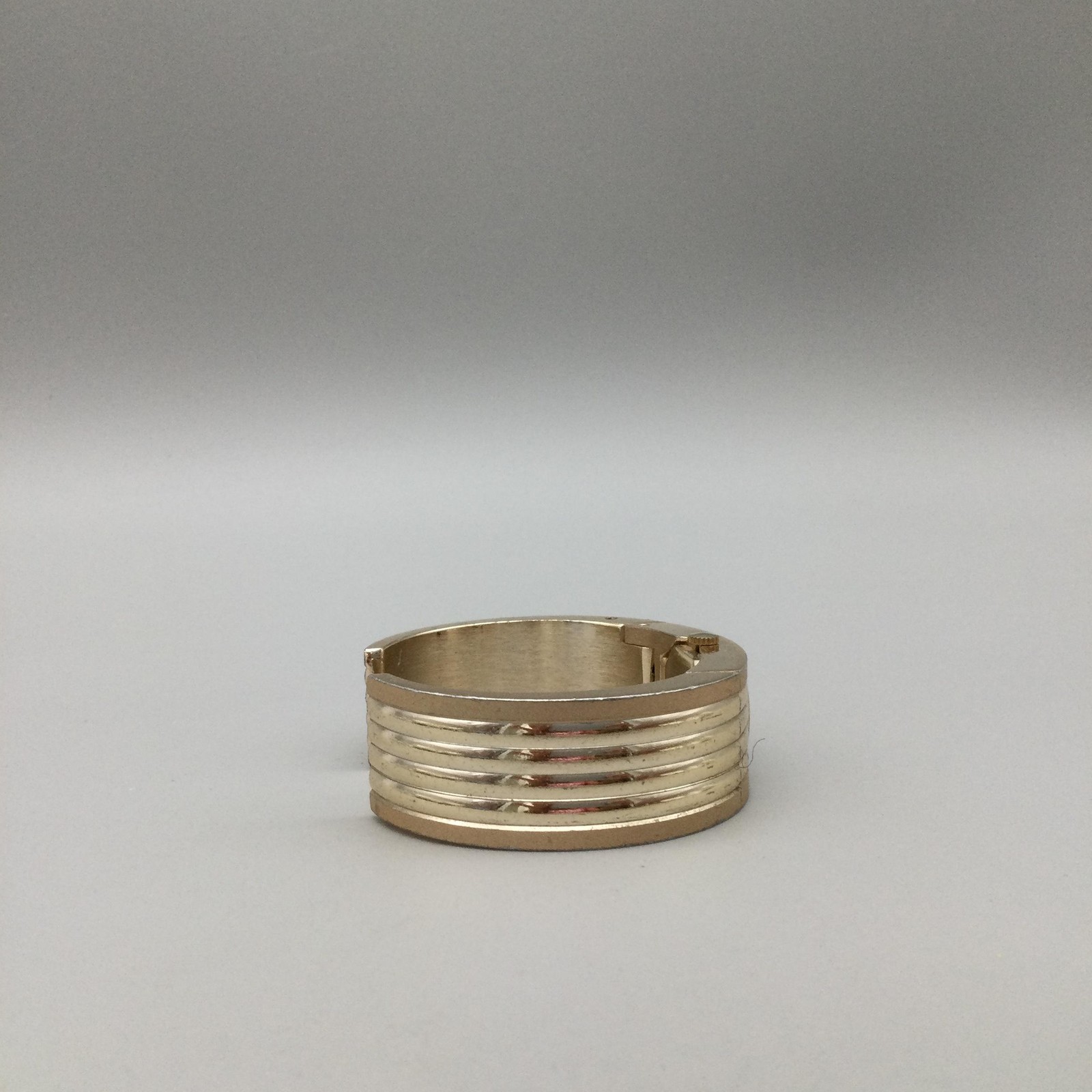 Vintage Arbor Womens Watch 18mm Gold Tone Aluminum Bangle Cuff Manual Wind