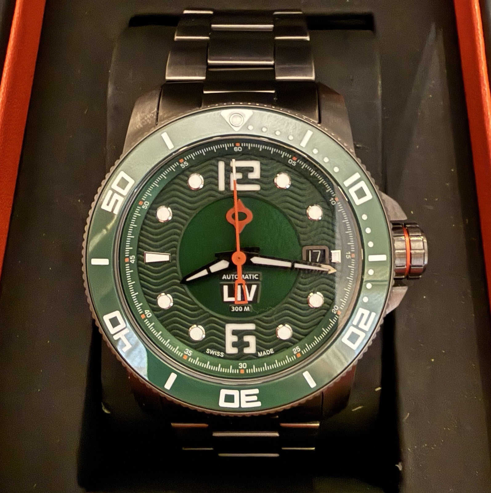 LIV GX-Diver’s Automatic Swiss Watch 300M Gamma Green 41mm Sapphire Crystal #27
