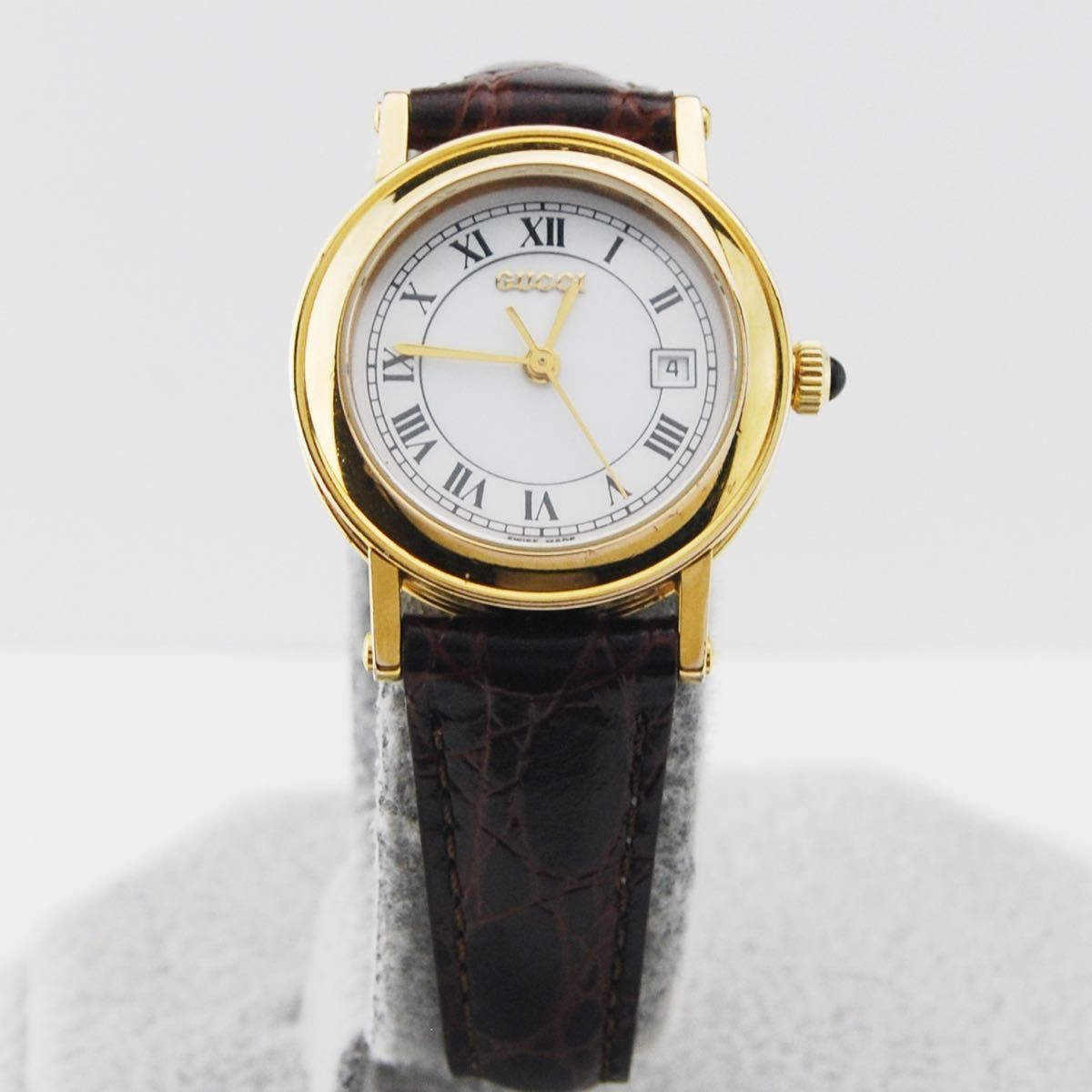 GUCCI 7200L Women’s Quartz Watch Dark Brown Band
