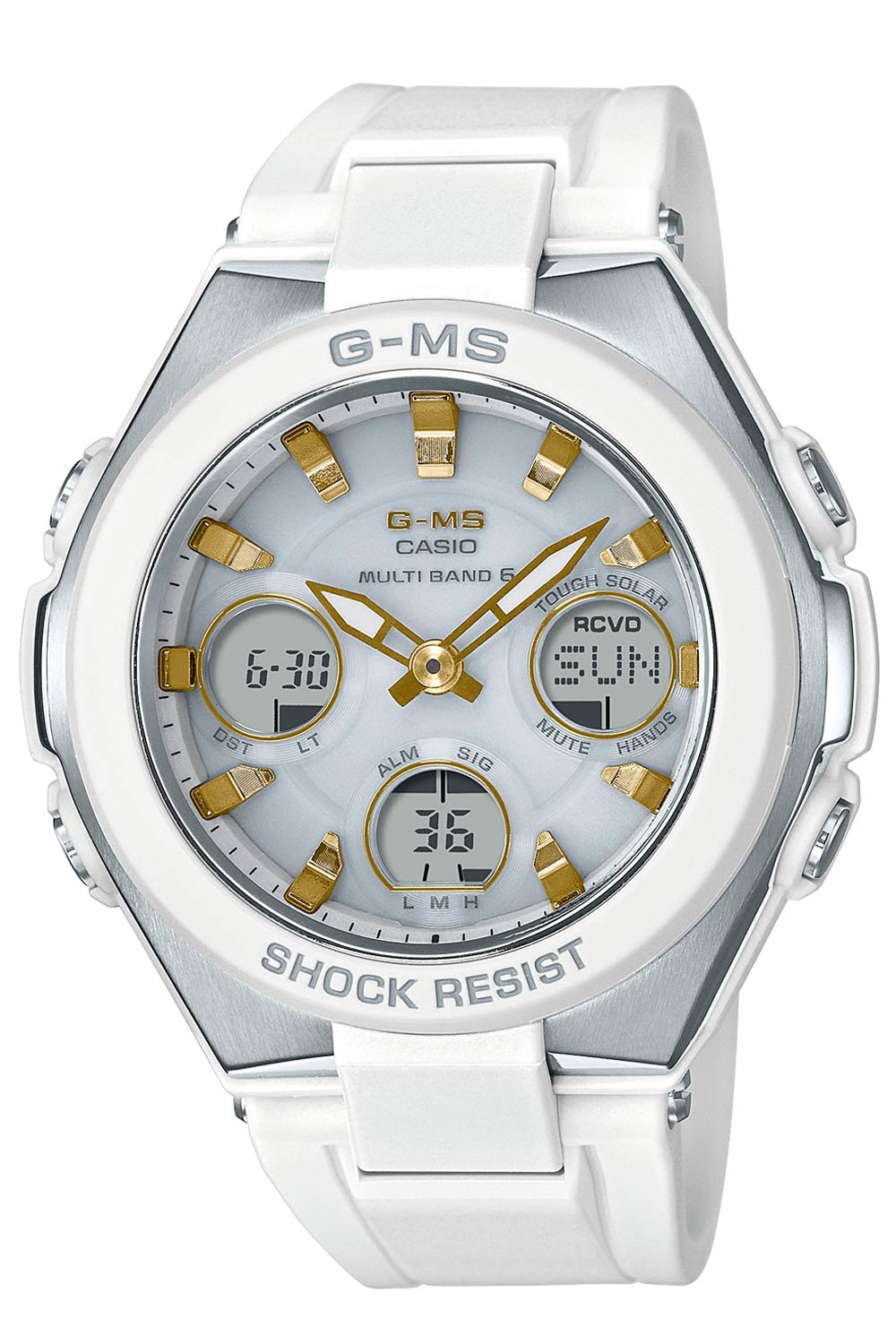 Casio Baby G G MS Radio Solar MSG W100 7A2JF Womens Watch White