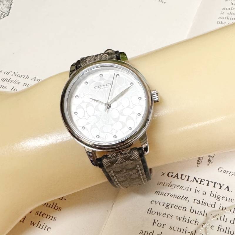 COACH Grand Women’s White Dial Signature Fabric WATCH 14503400 NEW