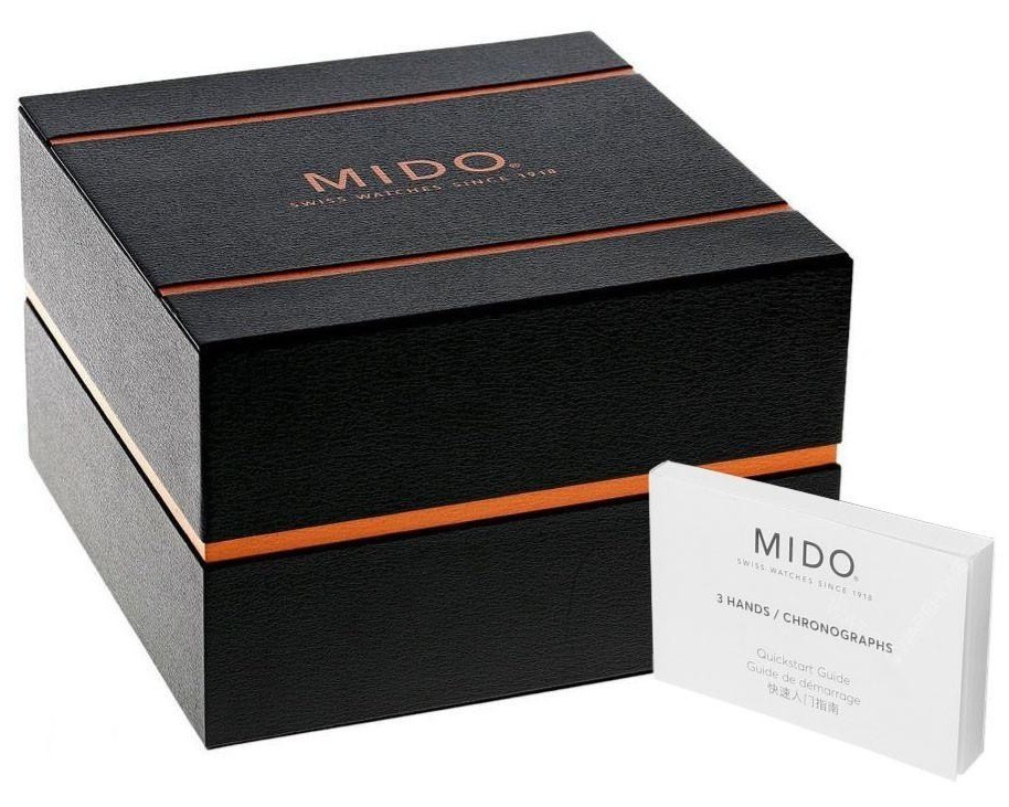 Mido Multifort 8 One Crown 40mm Blue Dial Gold PVD Mens Watch M055.507.33.041.00