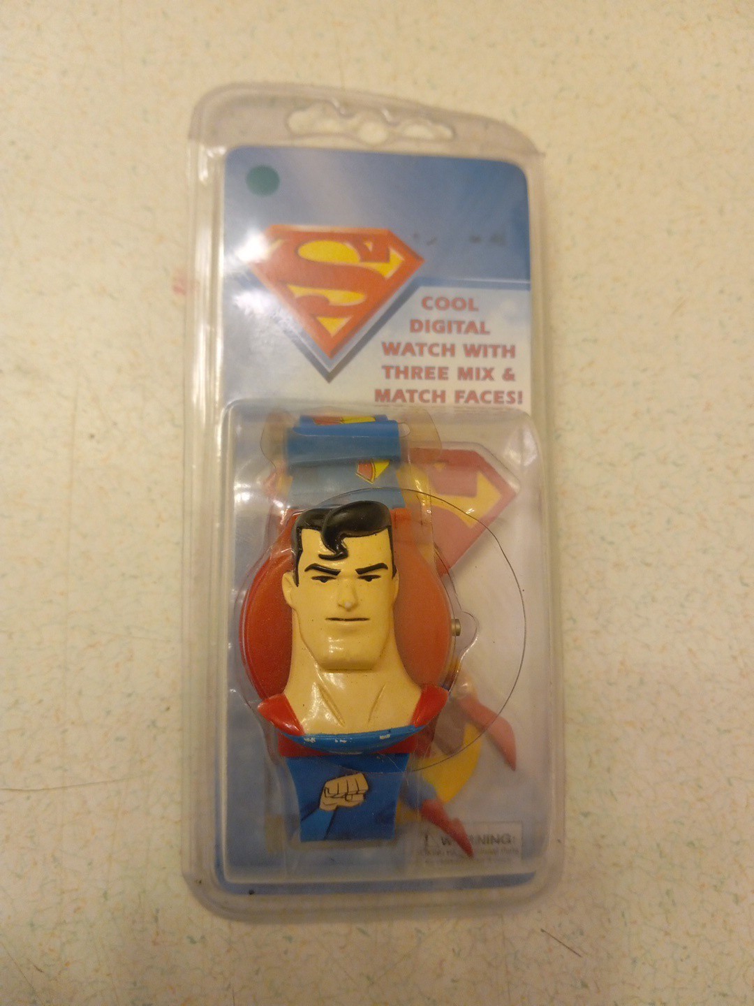 Superman Comic Quartz Digital Wrist Watch 3 Mix And Match Faces