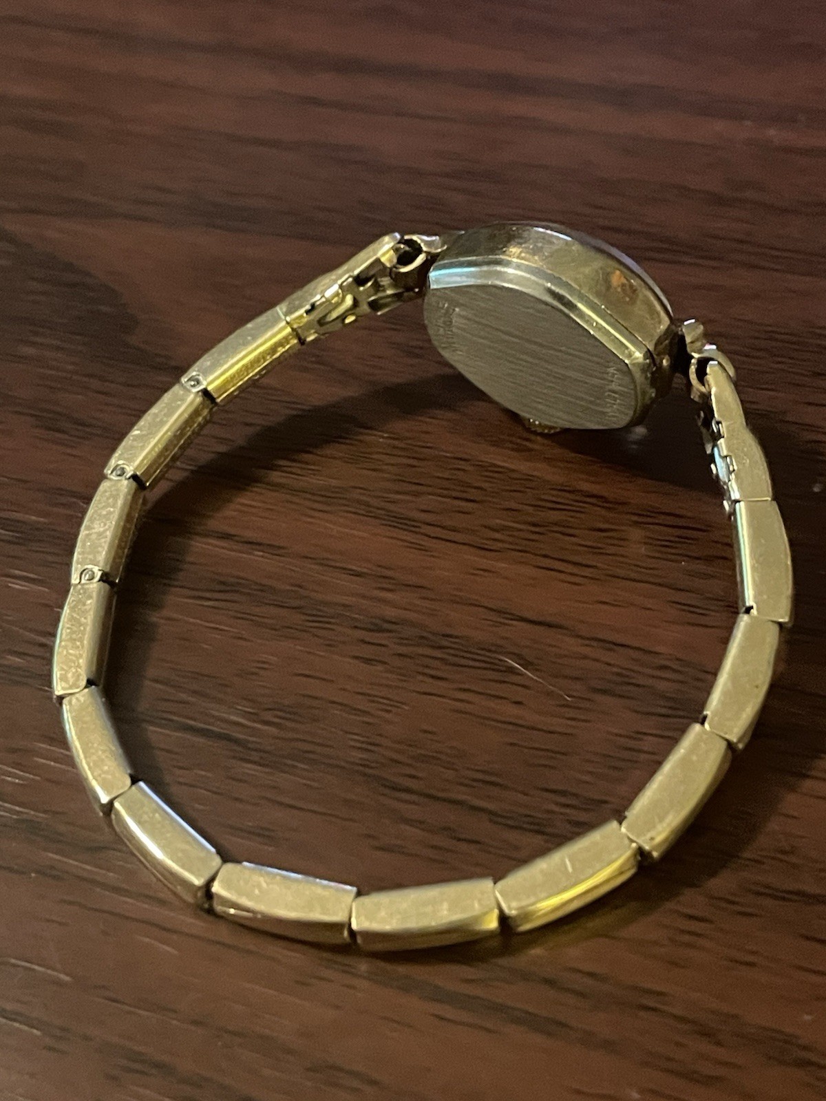 Vintage Waltham Incabloc 17 Jewel Swiss Ladies Cocktail Watch Gold Tone Man Wind