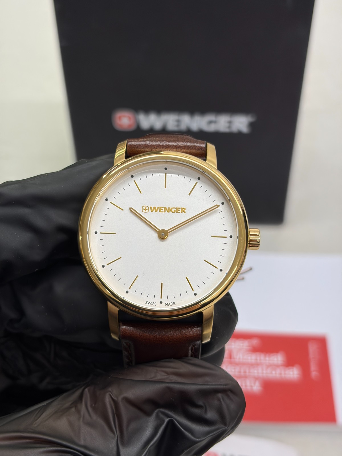 Wenger Watch – Urban Classic Brown Leather White Dial – 01.1721.112
