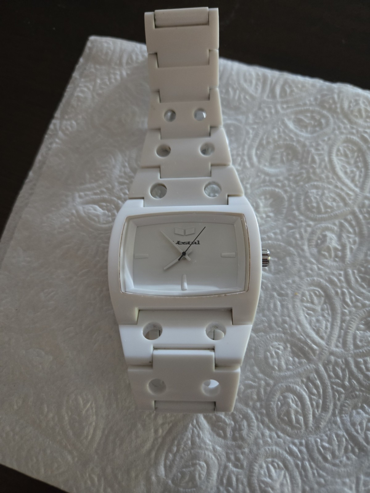 Vestal Destroyer White Watch Used
