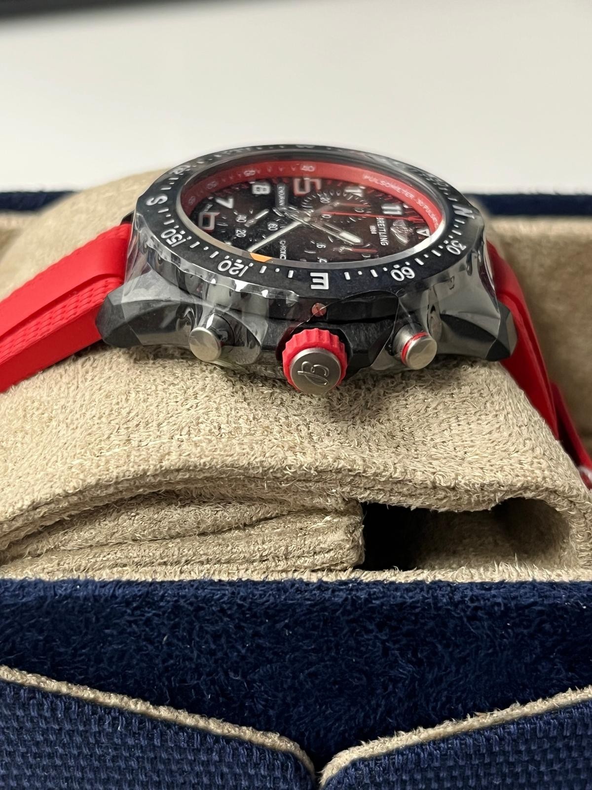 BREITLING X83310D91B2S1 ENDURANCE PRO RED RUBBER STRAP 38MM