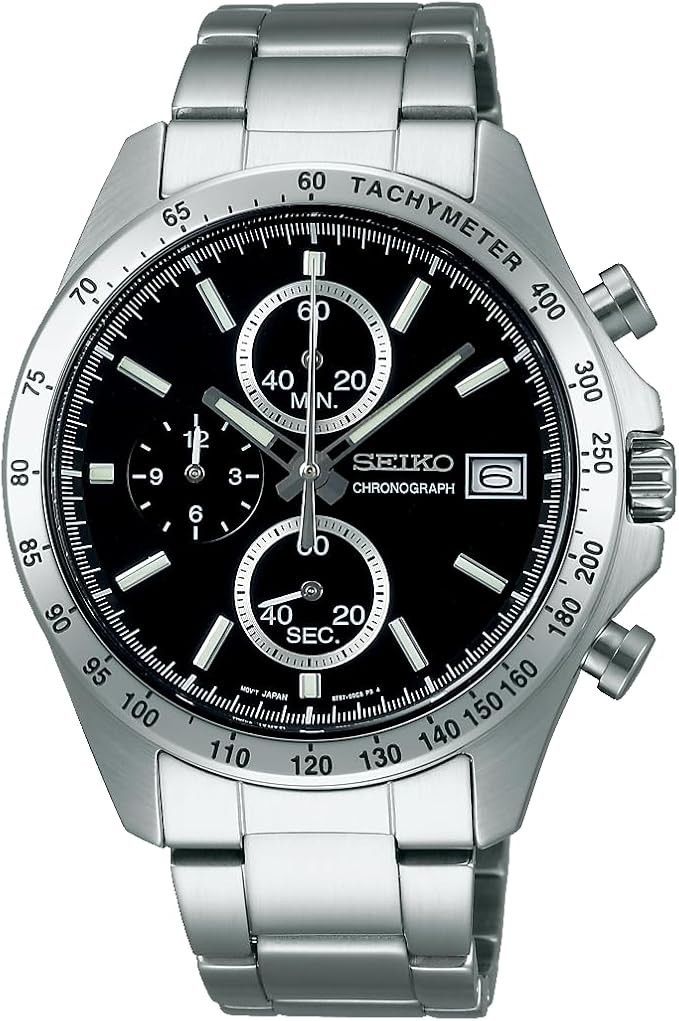 Seiko Spirit Chronograph Dial Stainless Steel Men’s Watch SBTR029 Japan New