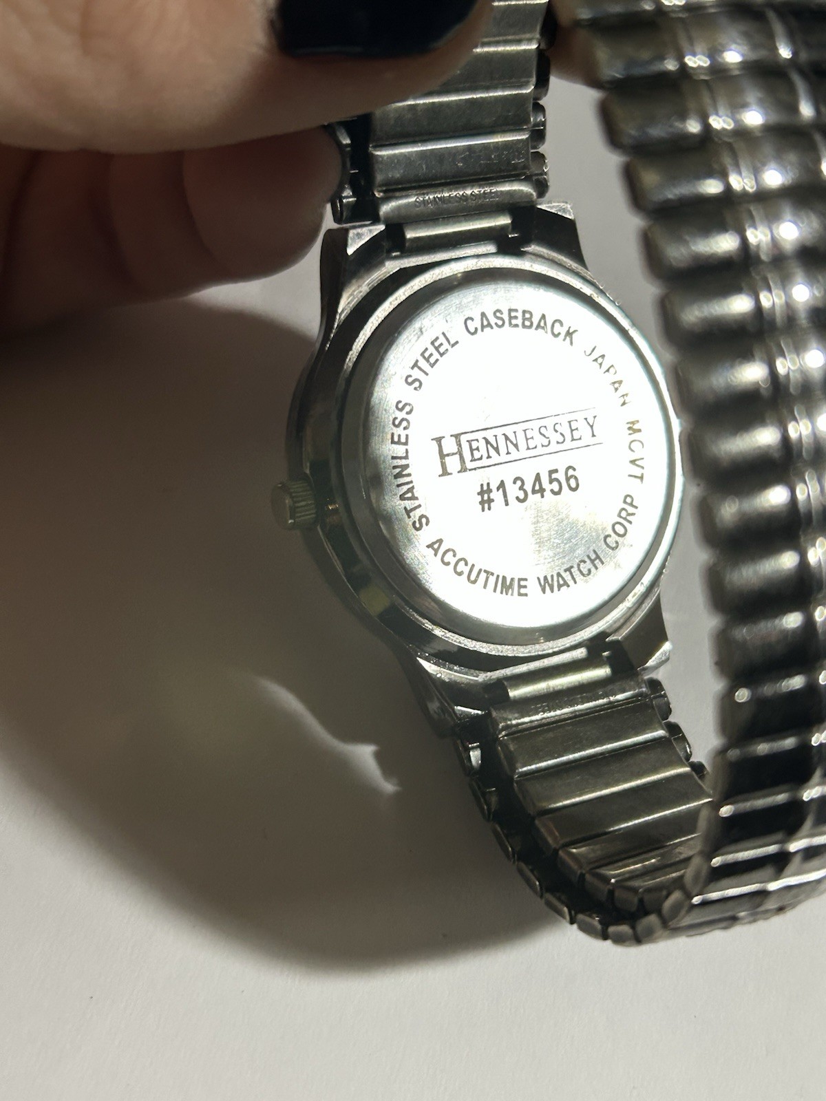 Hennessey Black PVD Gold Plated Analog Quartz Mens Watch FOR REPAIR