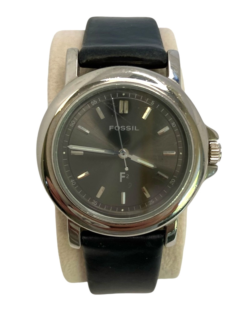 Nordstrom Fossil F2 Watch No 3384 Water Resistant 38mm Brown Leather Band 18mm