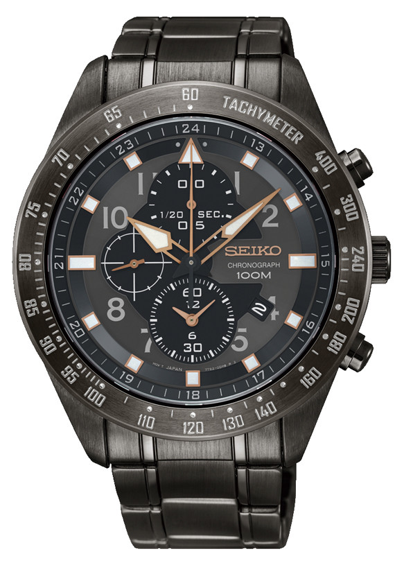 Seiko Criteria Chronograph Stainless Steel Men’s Watch SNDH41P1