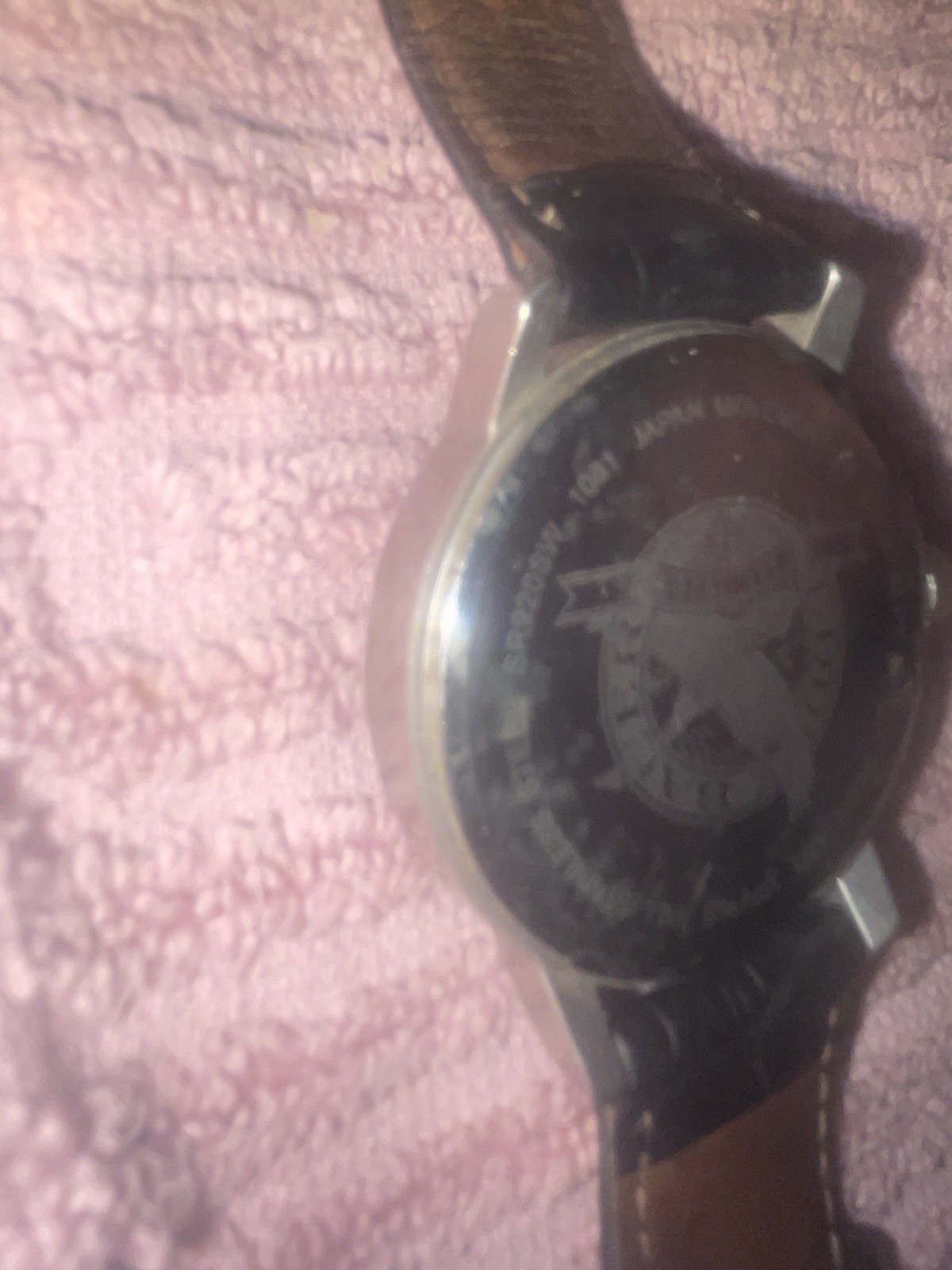 Men’s Eddie Bauer Sleek Classic 3Eye Watch W/ Black conditioned Leather Band EUC