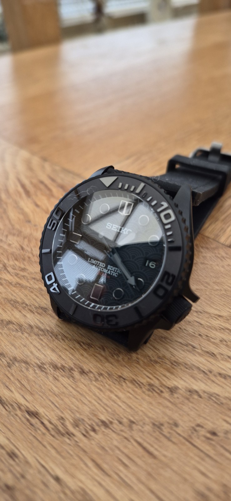 Seiko 7s26 Stealth Divers Watch Automatic Black SKX007