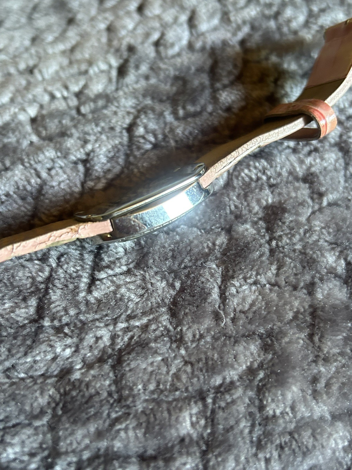 Women’s Fossil F2 Watch ES1185 -Silver Tone Case With Crystal Accent Bezel BU