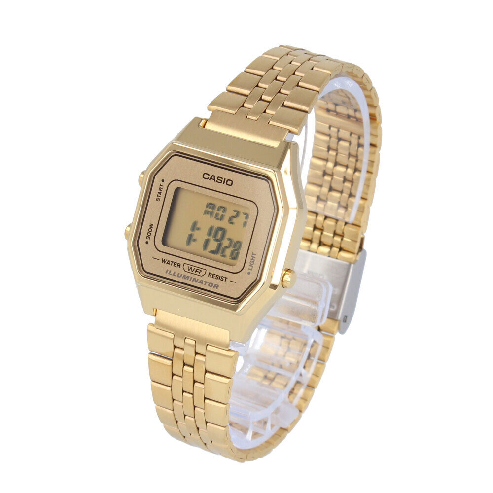 CASIO LA680WGA-9 Digital Quartz Resin glass Gold Gold